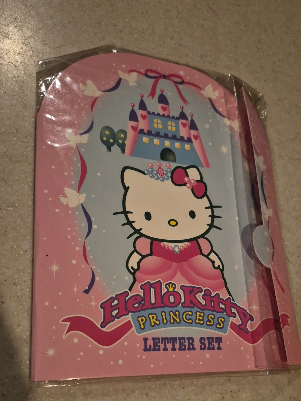 Hello Kitty Pink and Pastel Blue Princess Stationery Set Y2k 2000